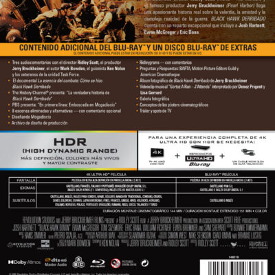 Black Hack Derribado (4K UHD + Blu-ray + Blu-ray Extras) Steelbook