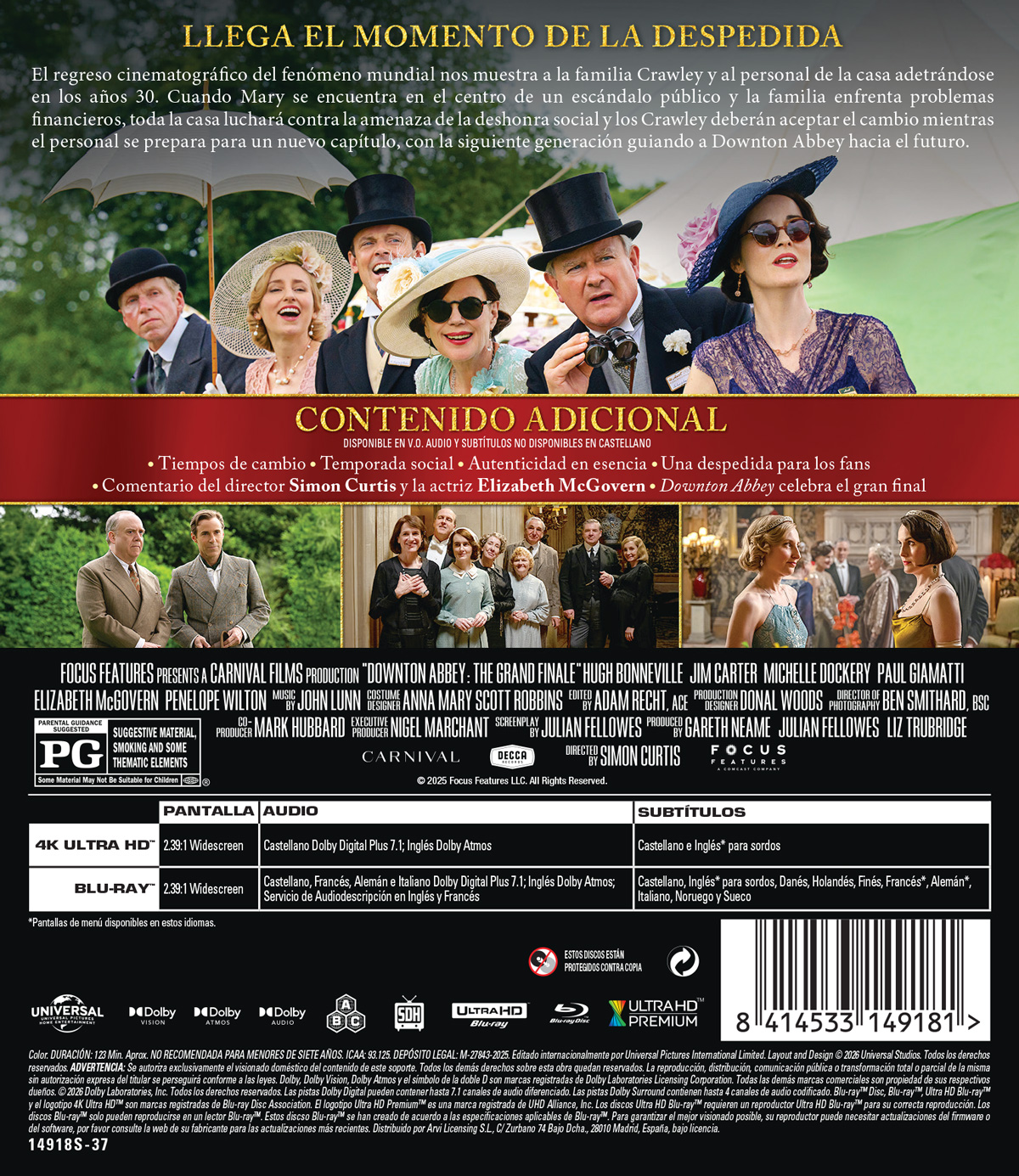 Downton Abbey: El gran final (4K UHD + Blu-ray)