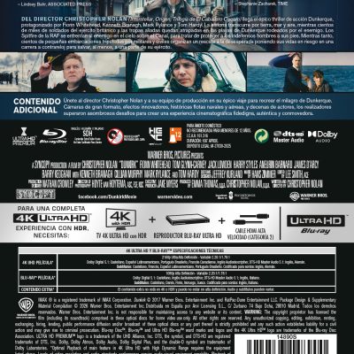 Dunkerque (4K UHD + Blu-ray + Blu-ray Extras) Steelbook