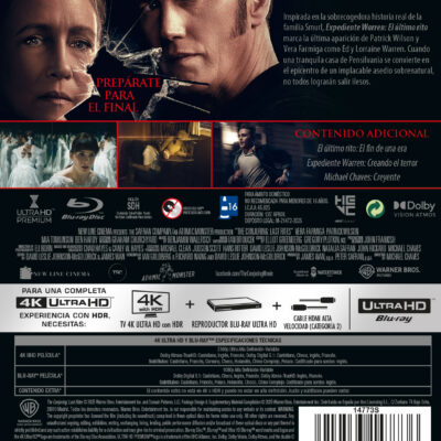 Expediente Warren: El último rito (4K UHD + BD)