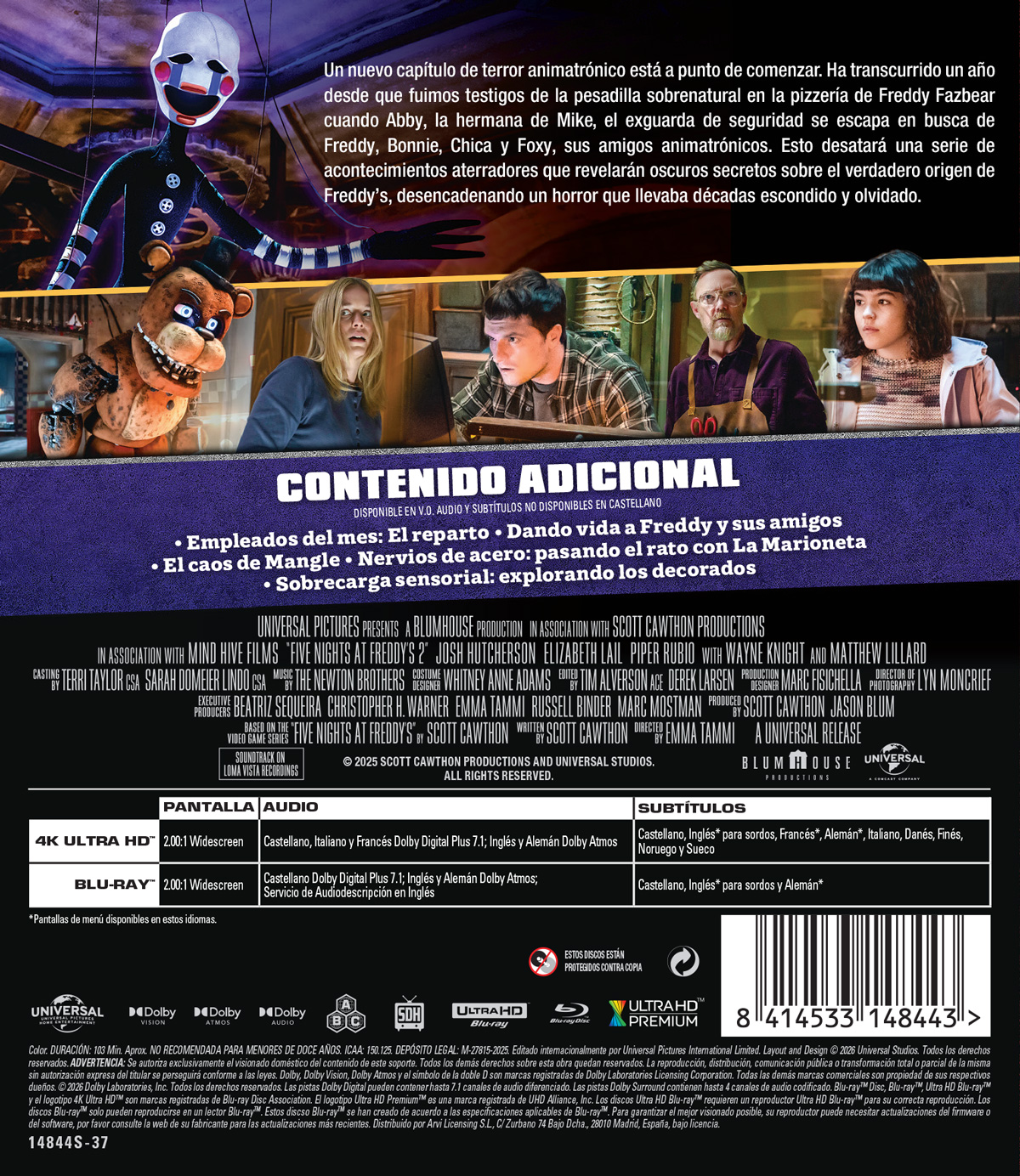 Five Nights at Freedy's 2 (4K UHD + Blu-ray)