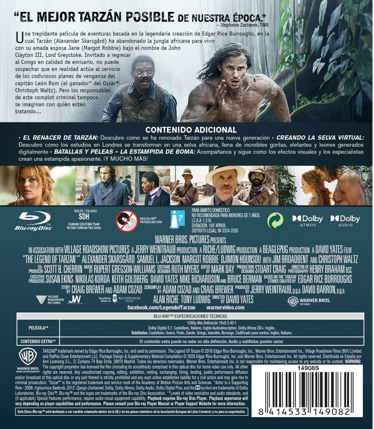La leyenda de Tarzán (Blu-ray)