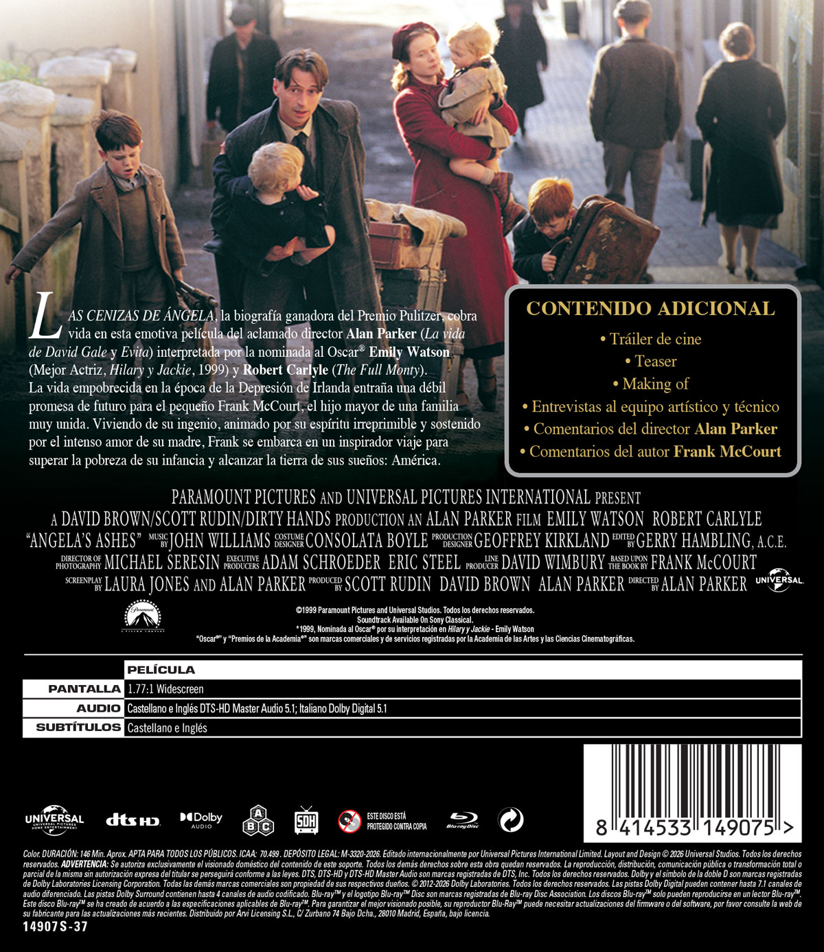 Las cenizas de Ángela (Blu-ray)