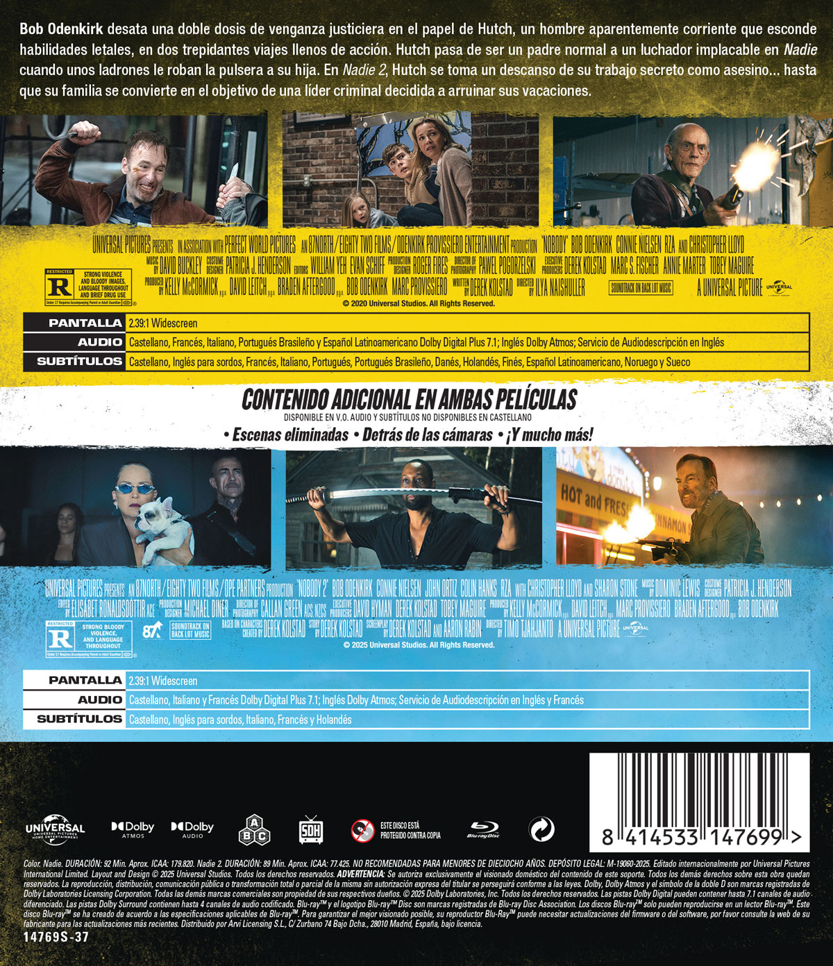Nadie: Pack 1+2 (Blu-ray)
