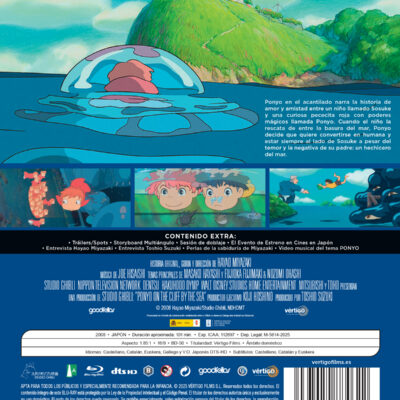 Ponyo En El Acantilado (Blu-Ray)