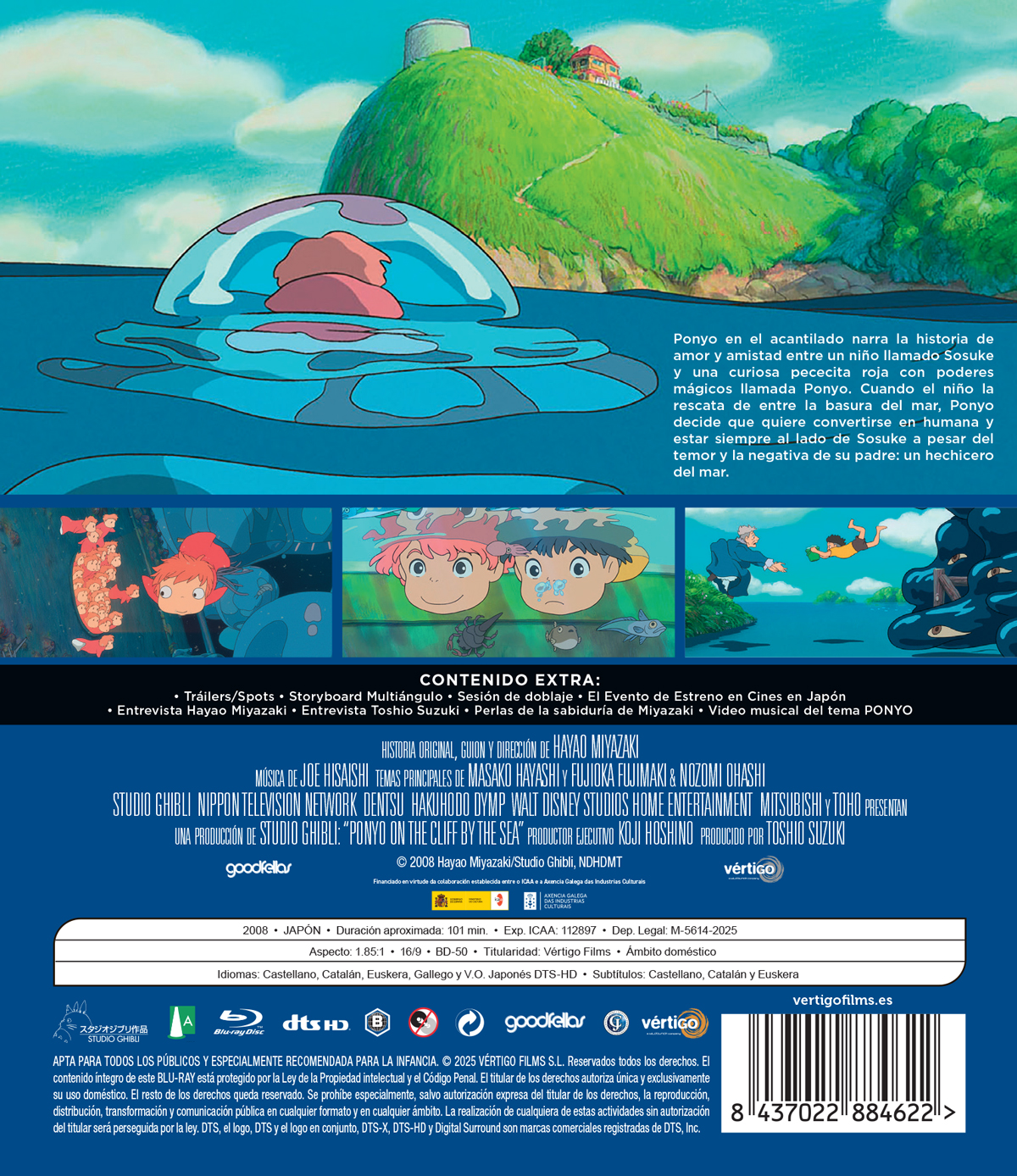Ponyo En El Acantilado (Blu-Ray)