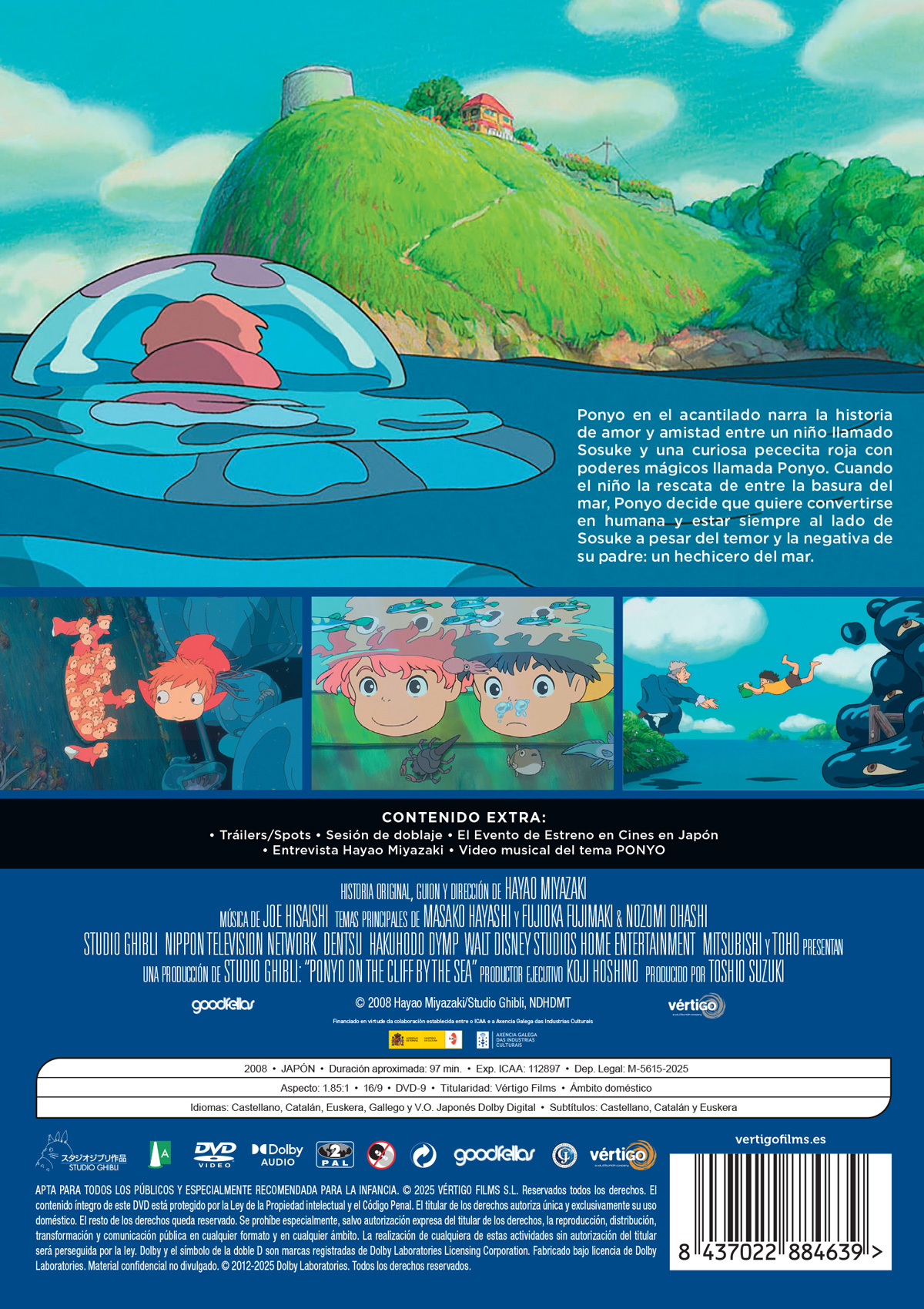 Ponyo En El Acantilado (DVD)