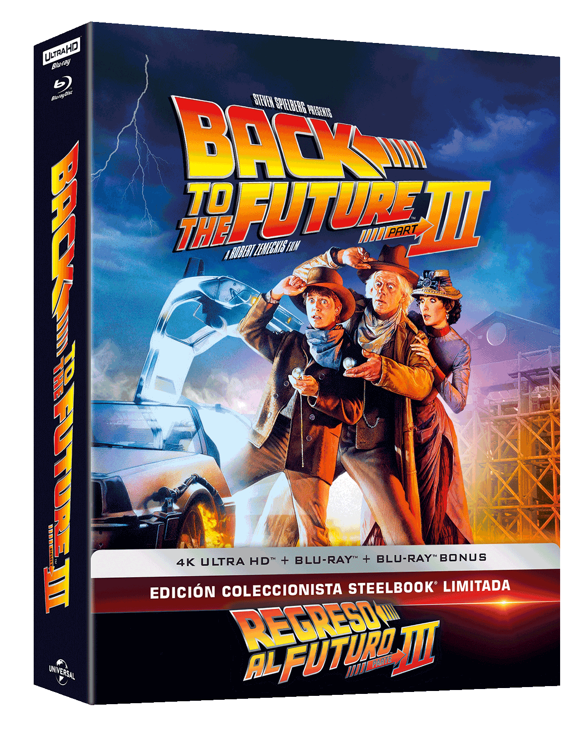 Regreso al futuro 3 (4K UHD + Blu-ray + Blu-ray Extras). Edición especial limitada