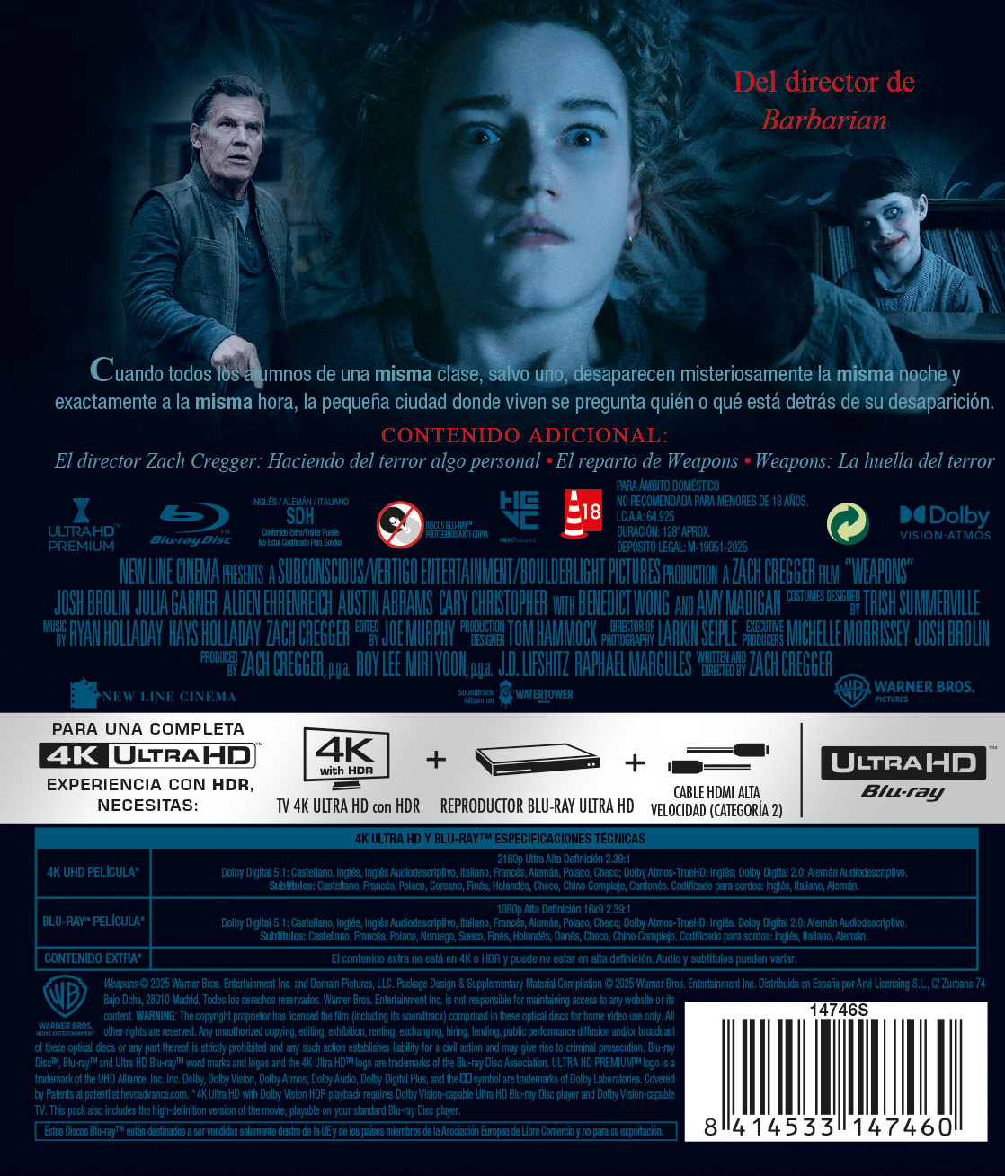 Weapons (4K UHD + Blu-ray)