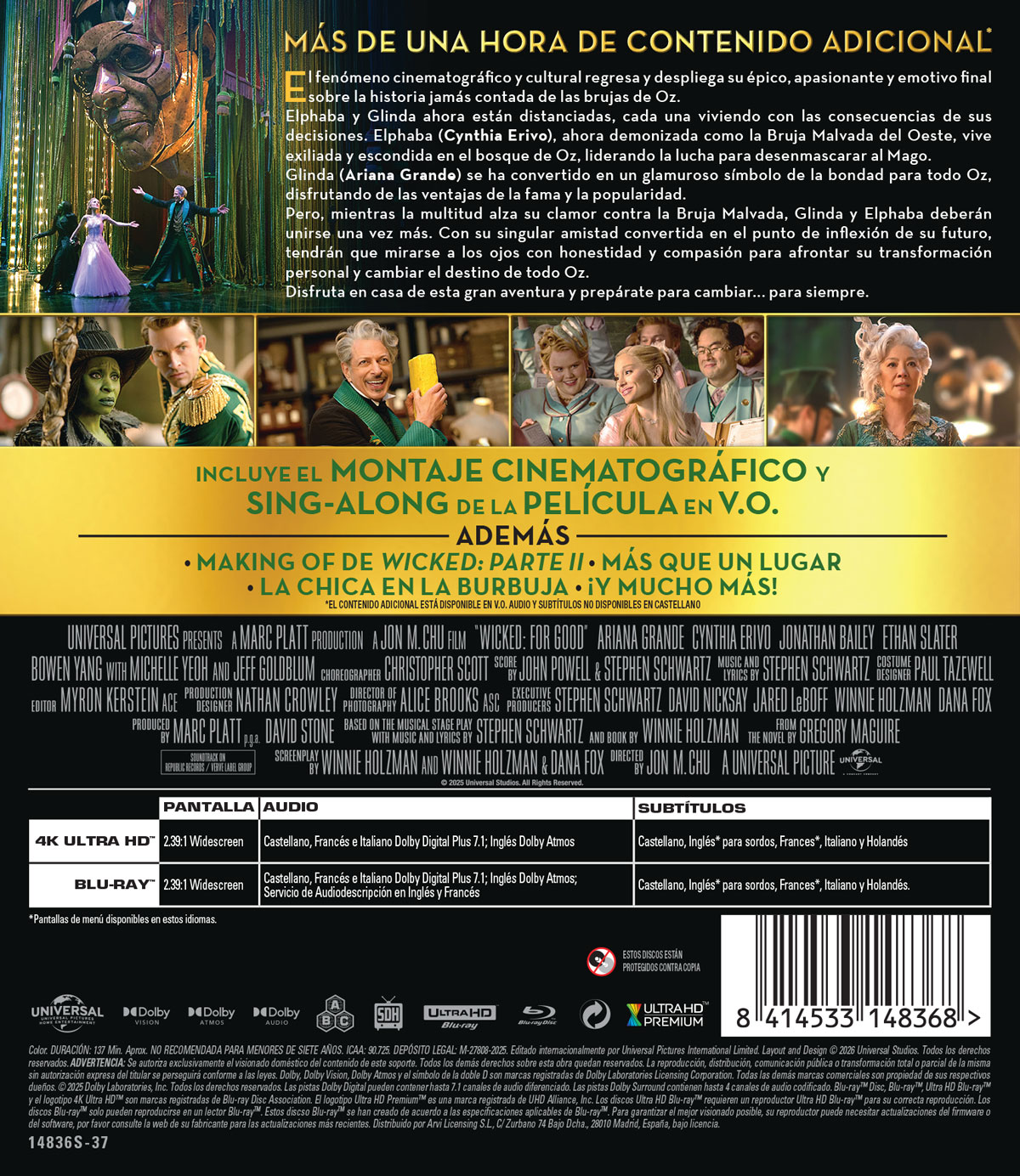 Wicked: Parte II (4K UHD + Blu-ray)