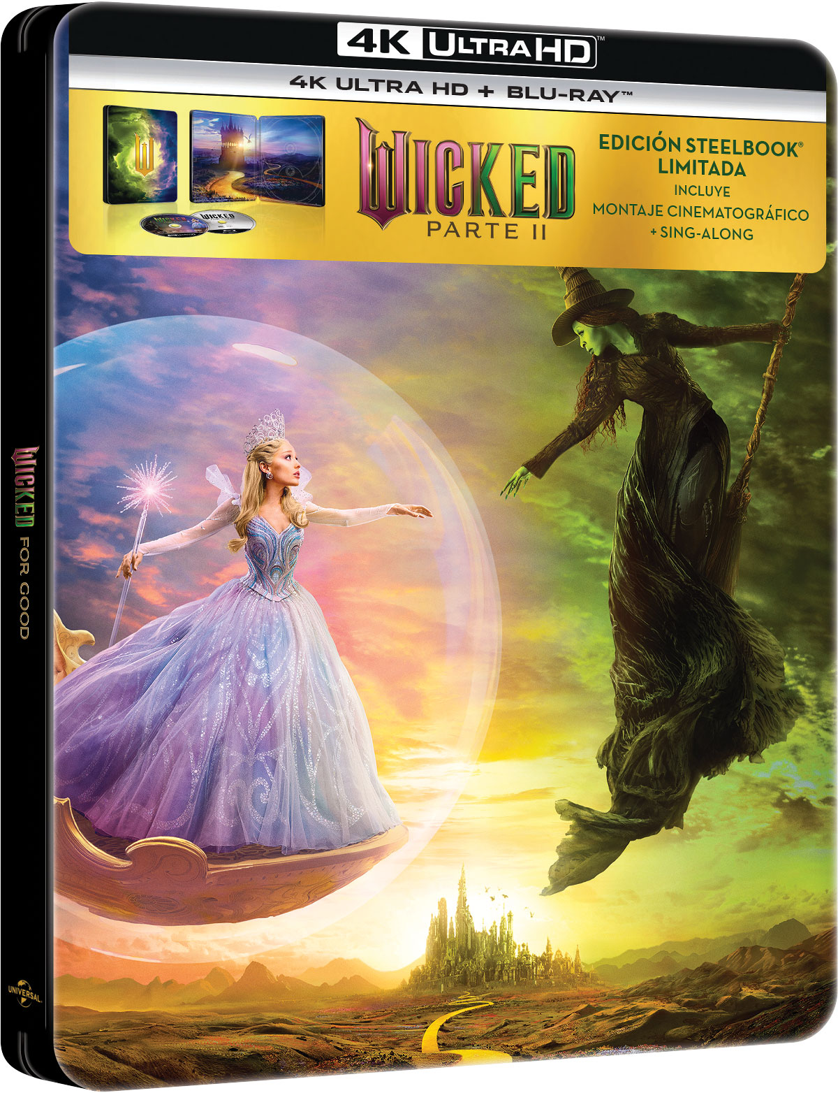Wicked: Parte II (4K UHD + Blu-ray) Steelbook