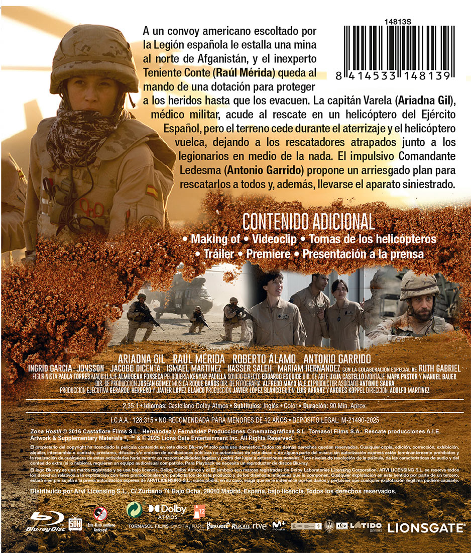 Zona hostil (Blu-ray)