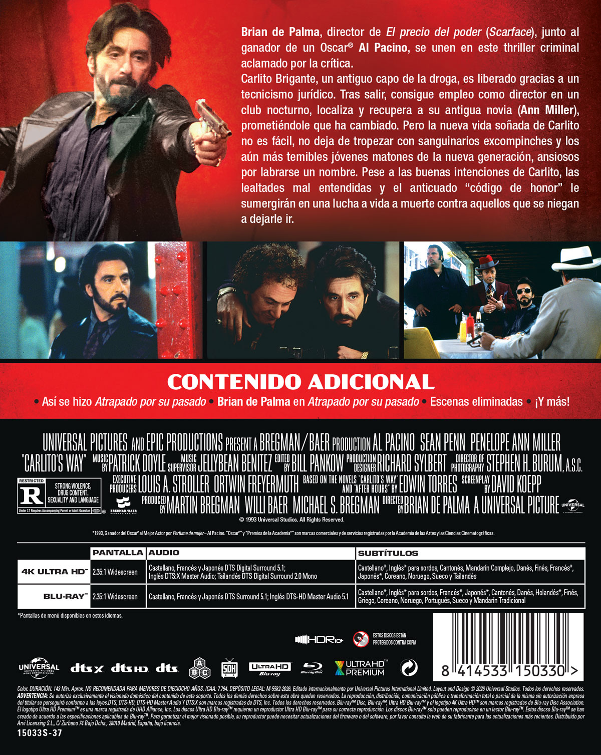 Atrapado por su pasado (4K UHD + Blu-ray) Steelbook 2026