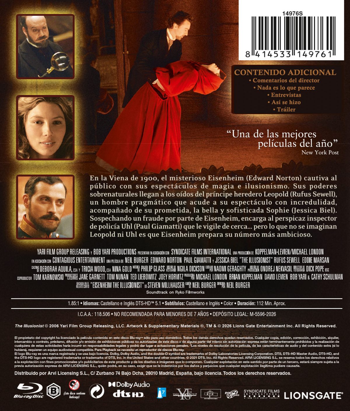 El ilusionista (Blu-ray)