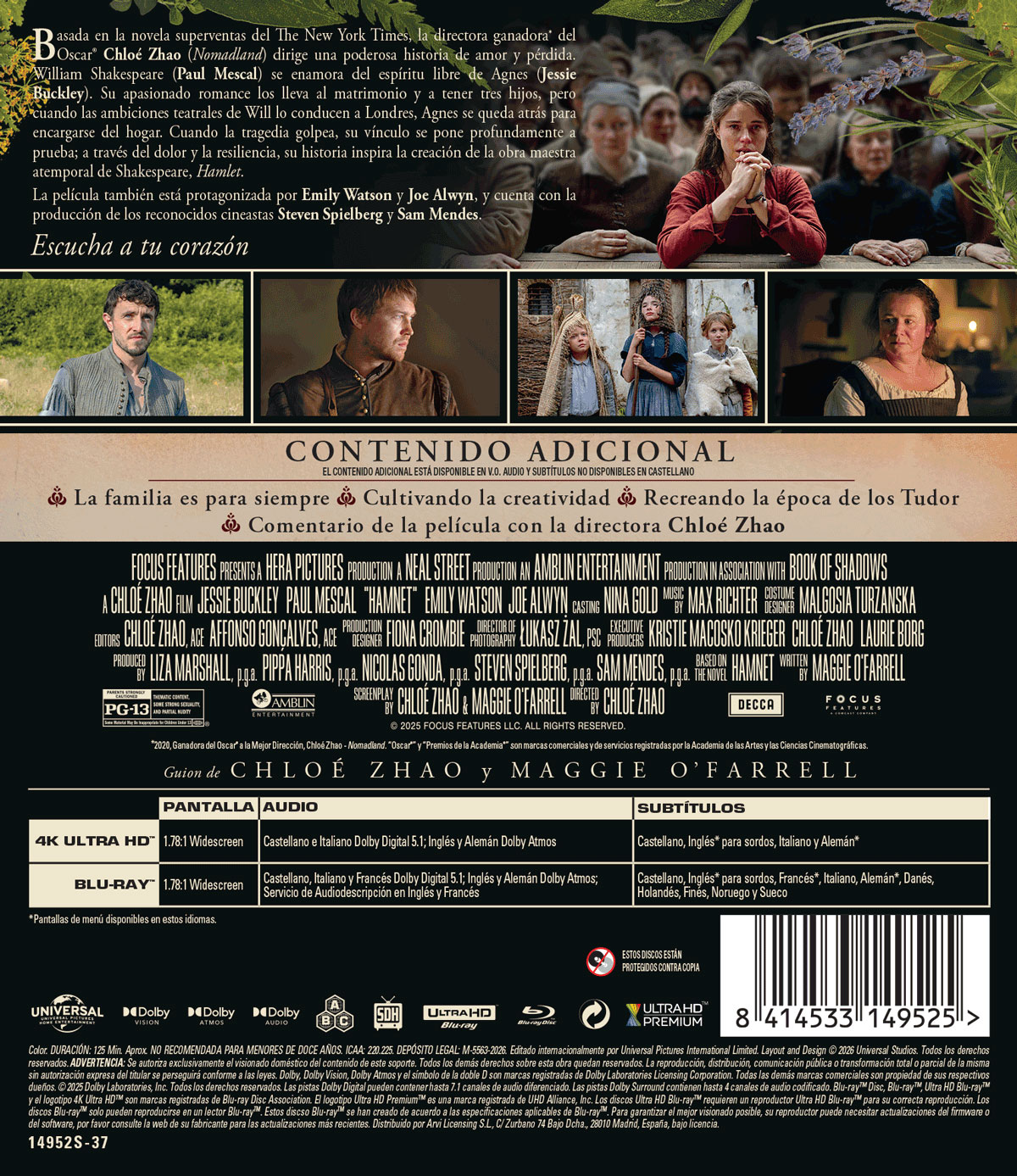 Hamnet (4K UHD + Blu-ray)