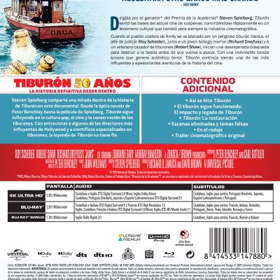 Tiburón. Ed. 50º Aniversario (4K UHD + Blu-ray + Blu-ray Extras)
