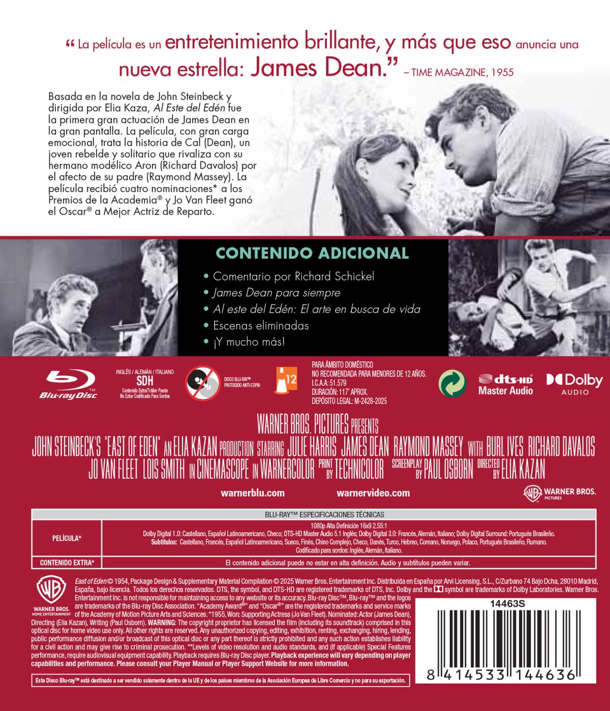 Al este del Edén (Blu-ray)
