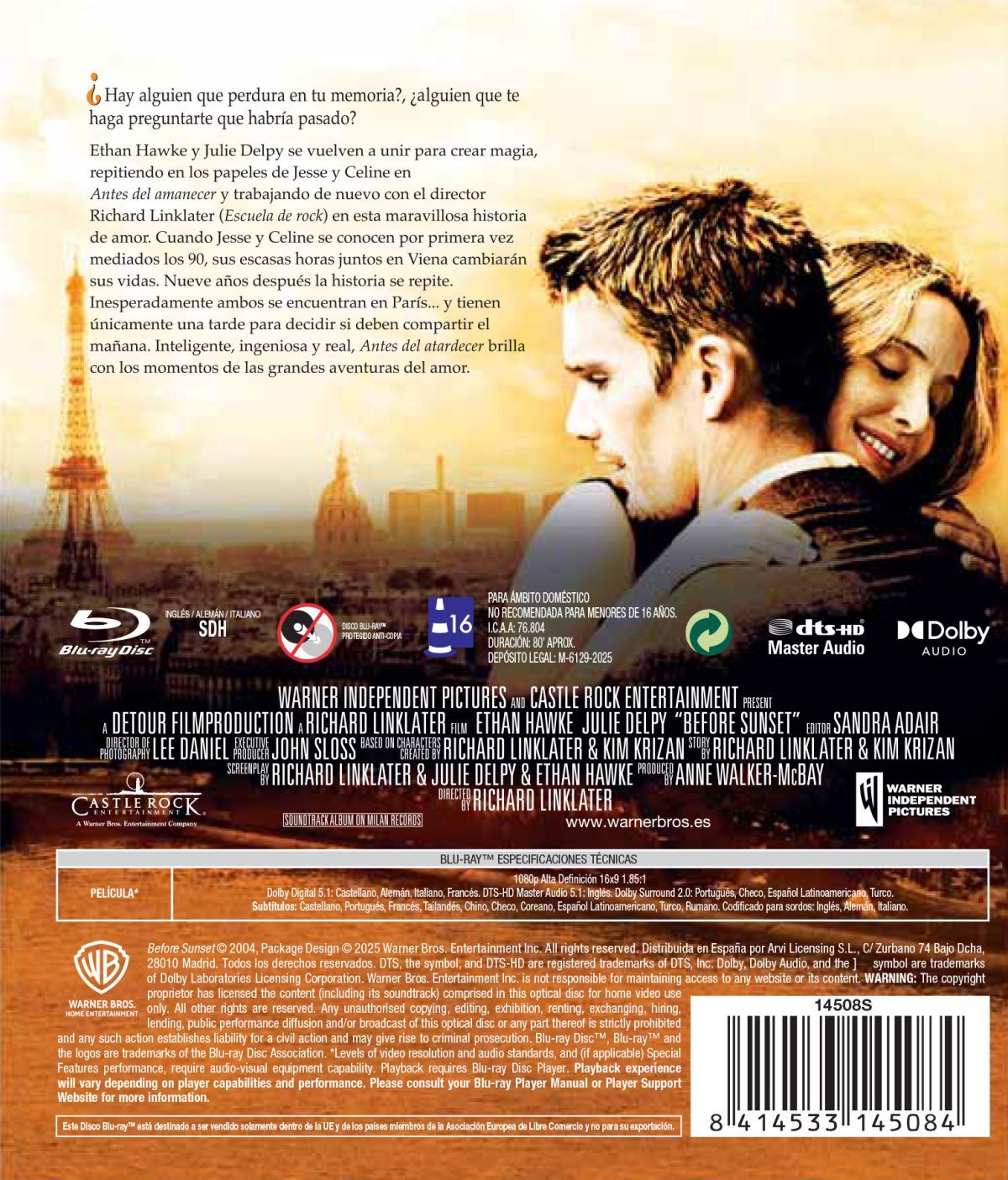 Antes del atardecer (Blu-ray)