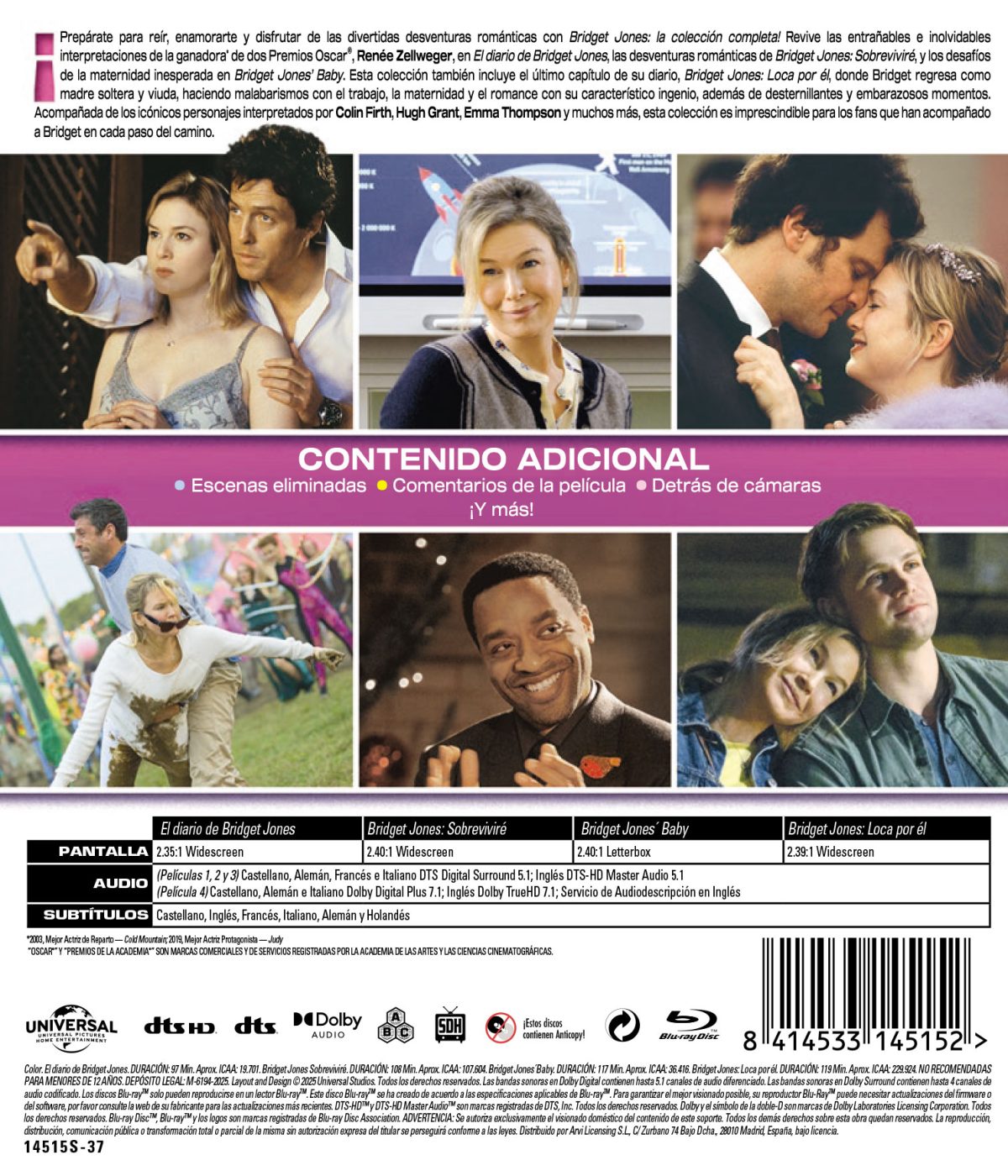 Bridget Jones. Pack 1-4 (Blu-ray)