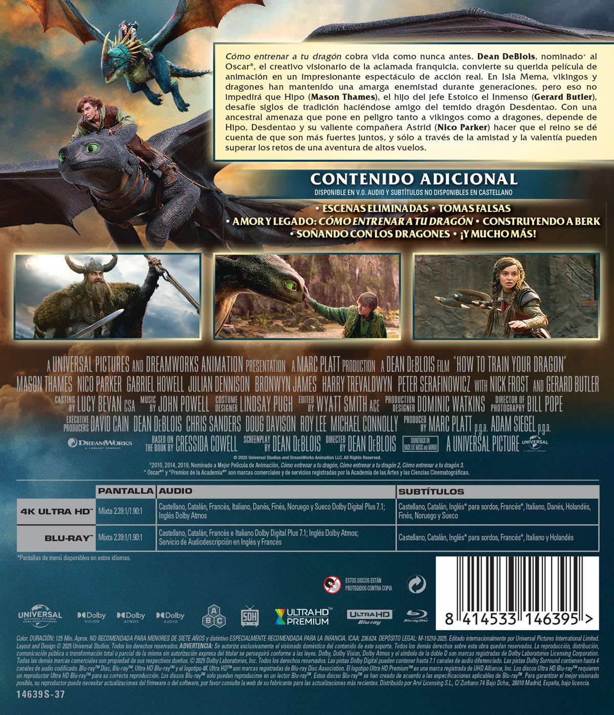 Cómo entrenar a tu dragón (2025) (4K UHD + Blu-ray)