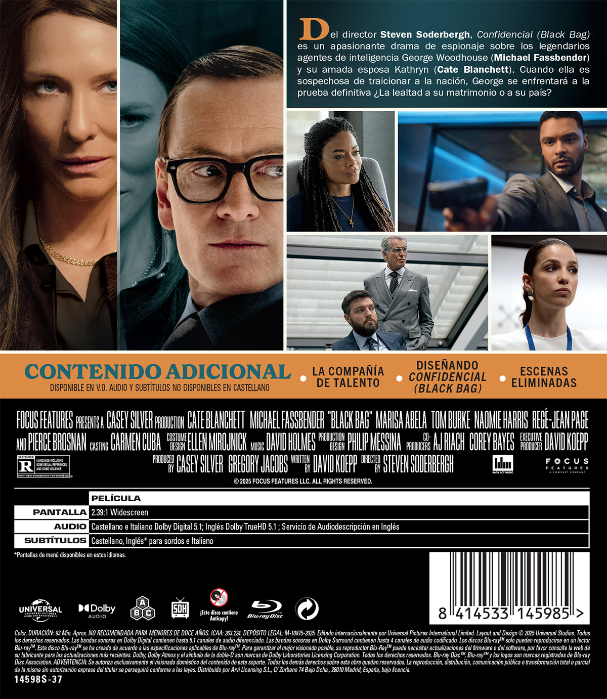 Confidencial (Black Bag) (Blu-ray)