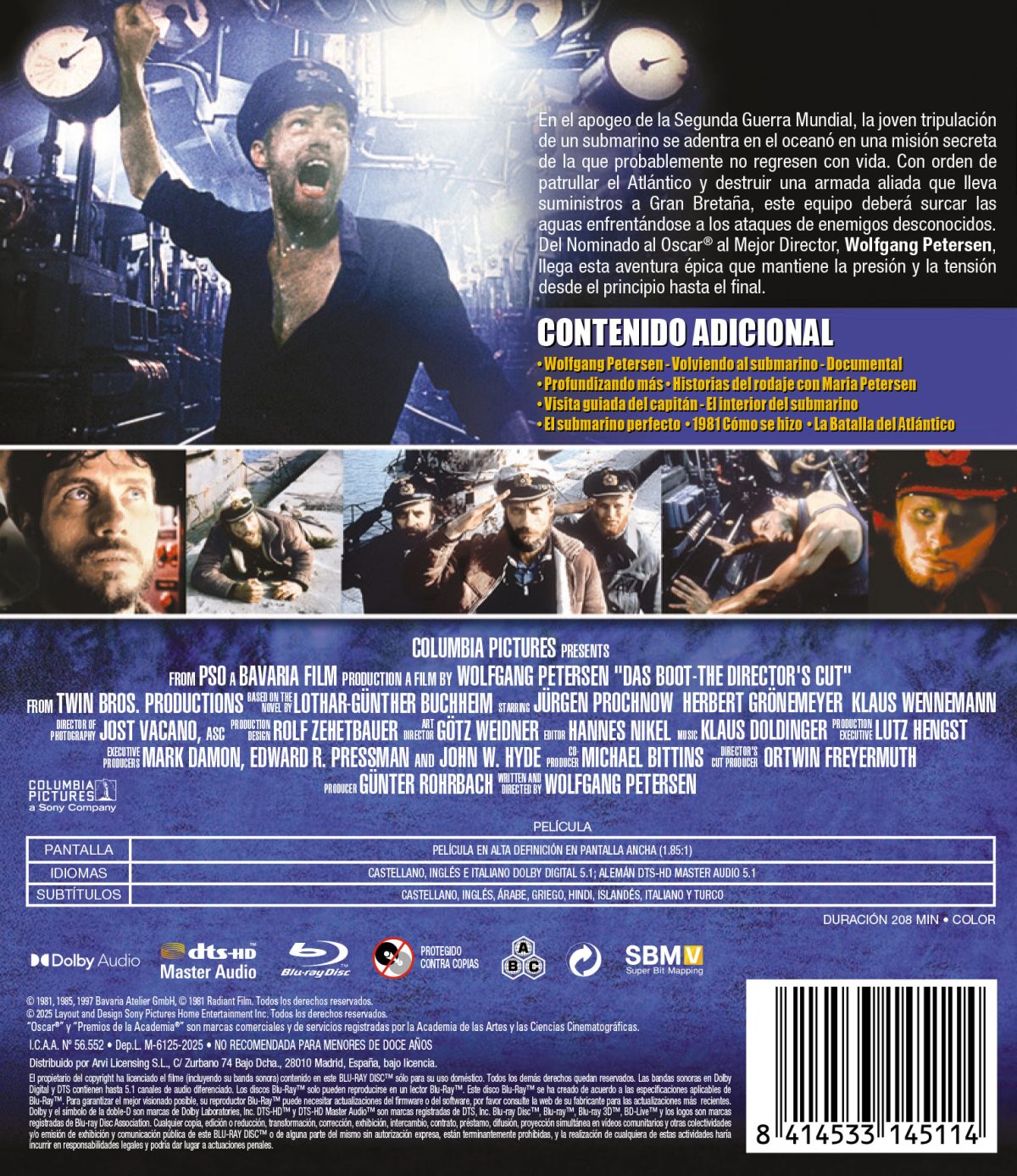 Das Boot: El submarino (Blu-ray)
