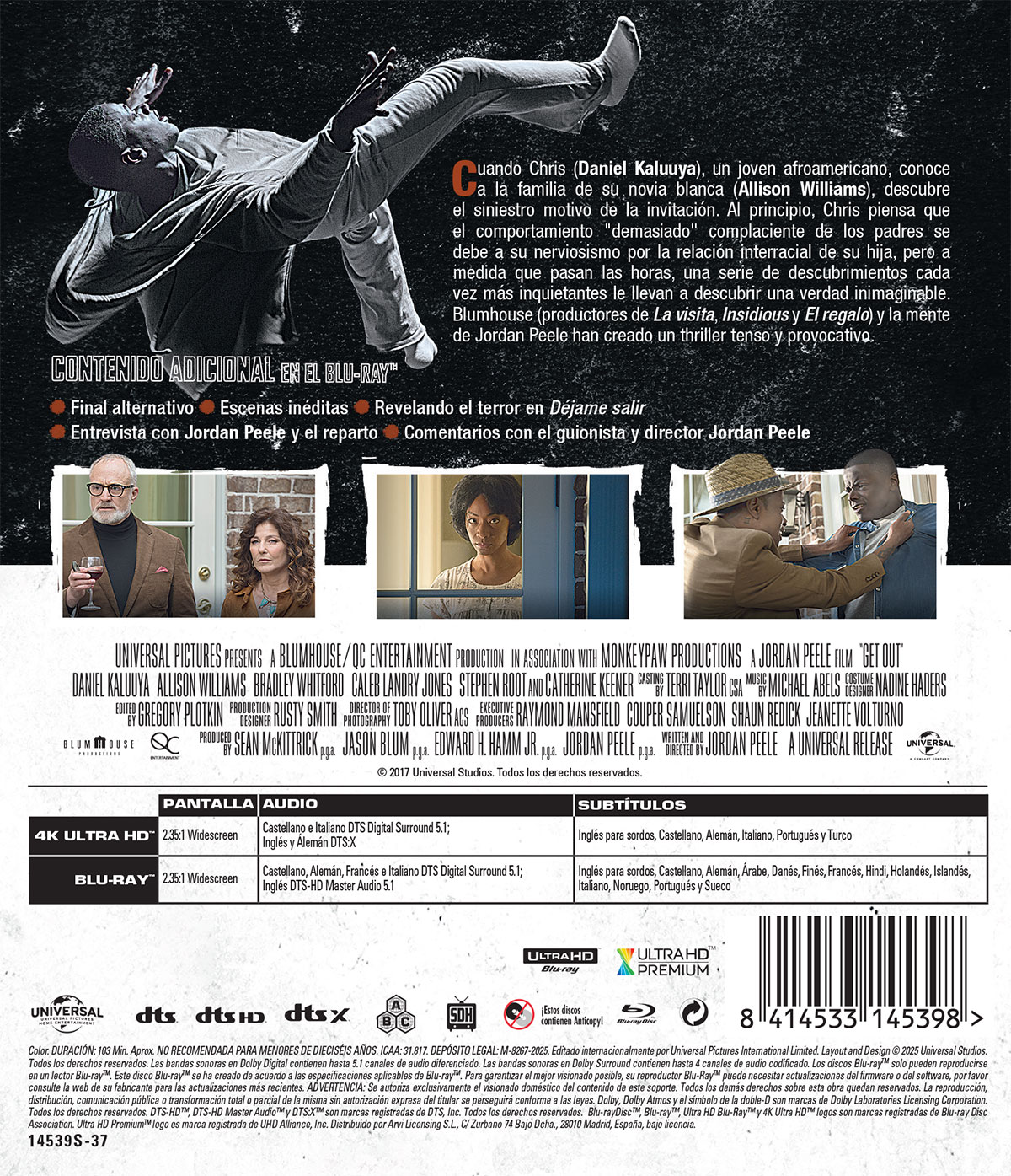 Déjame salir (4K UHD + Blu-ray)