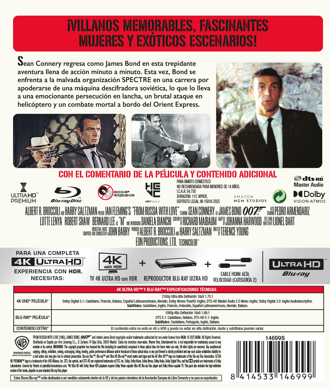 Desde Rusia con amor (4K UHD + Blu-ray)