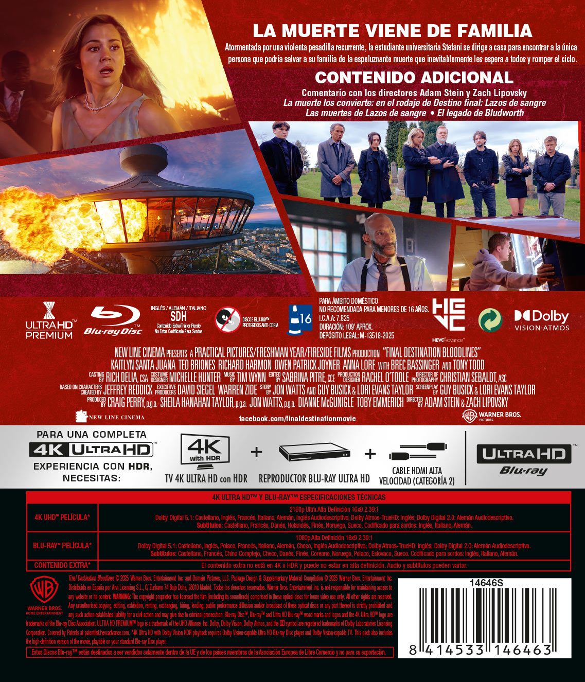 Destino final: Lazos de sangre (4K UHD + Blu-ray)