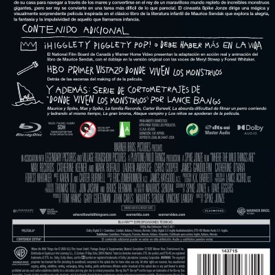 Donde viven los monstruos (Blu-ray)