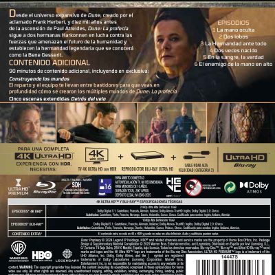 Dune: La profecía. Temporada 1 (4K UHD + Blu-ray)