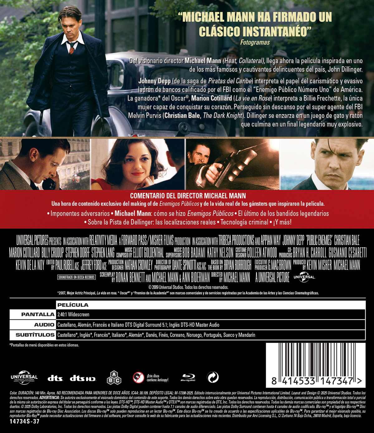 Enemigos públicos (Blu-ray)