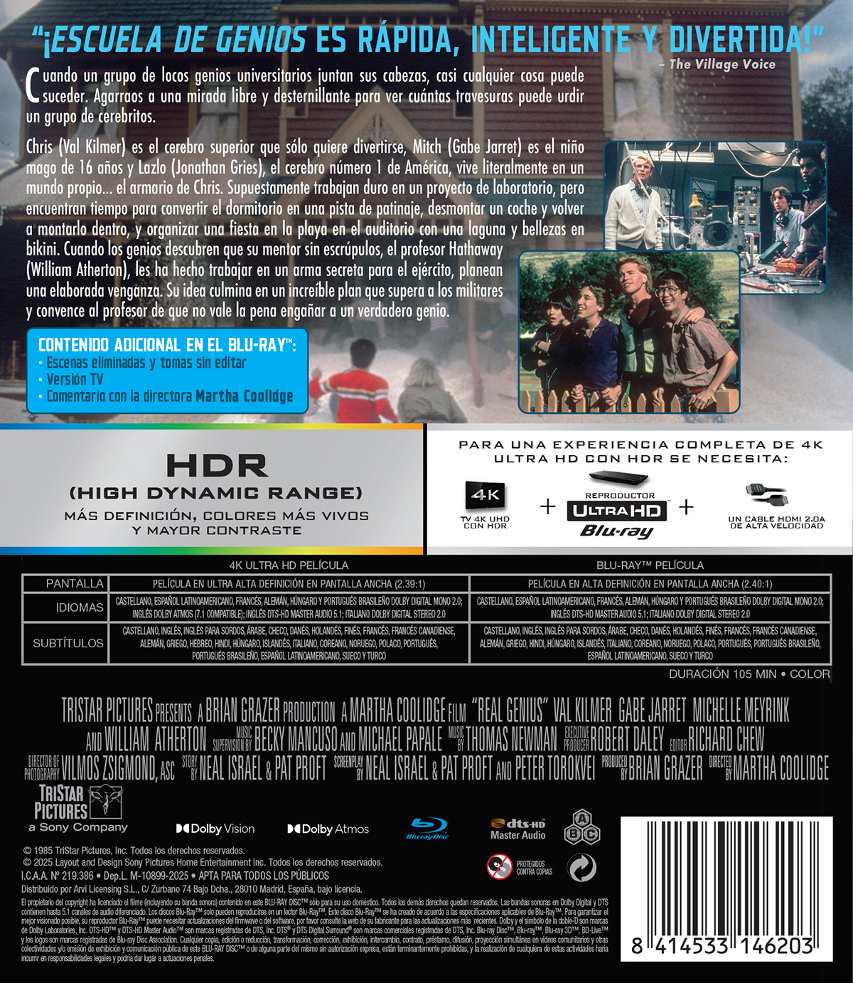 Escuela de genios (4K UHD + Blu-Ray)