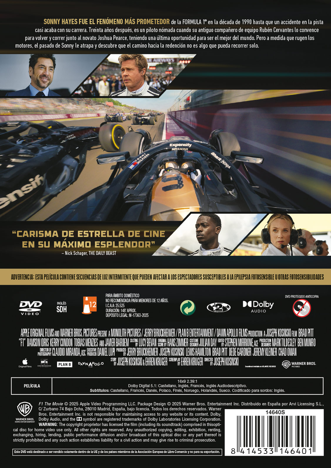 F1: La película (DVD)