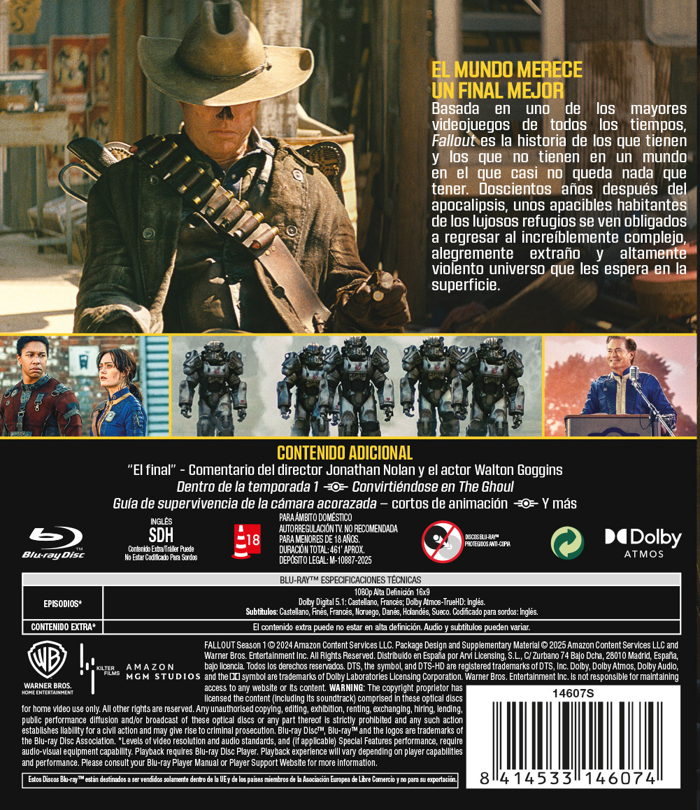 Fallout. Temporada 1 (Blu-ray)