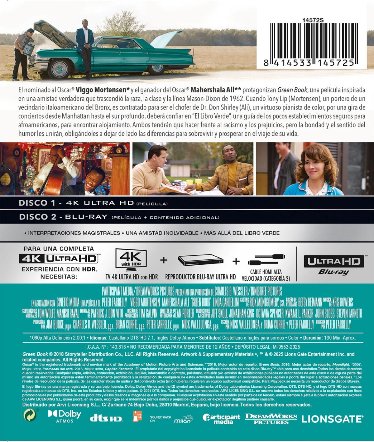 Green book (4K UHD + Blu-Ray)