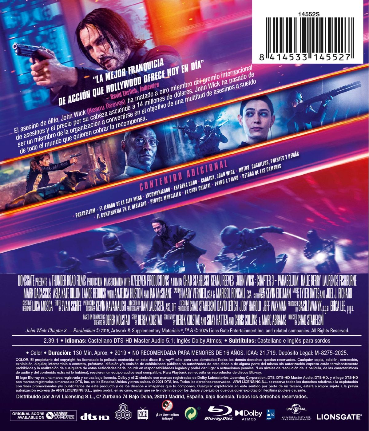 John Wick. Capítulo 3: Parabellum (Blu-ray)