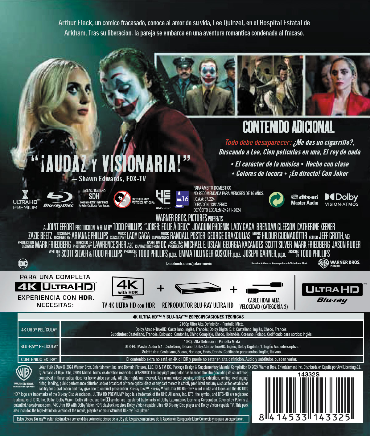 Joker: Folie à Deux (4K UHD + Blu-ray)