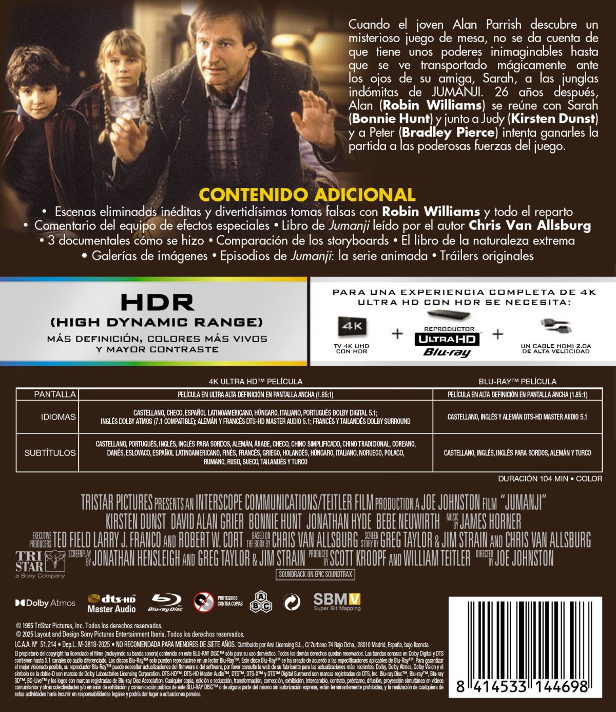 Jumanji (1995) (4K UHD + Blu-ray)