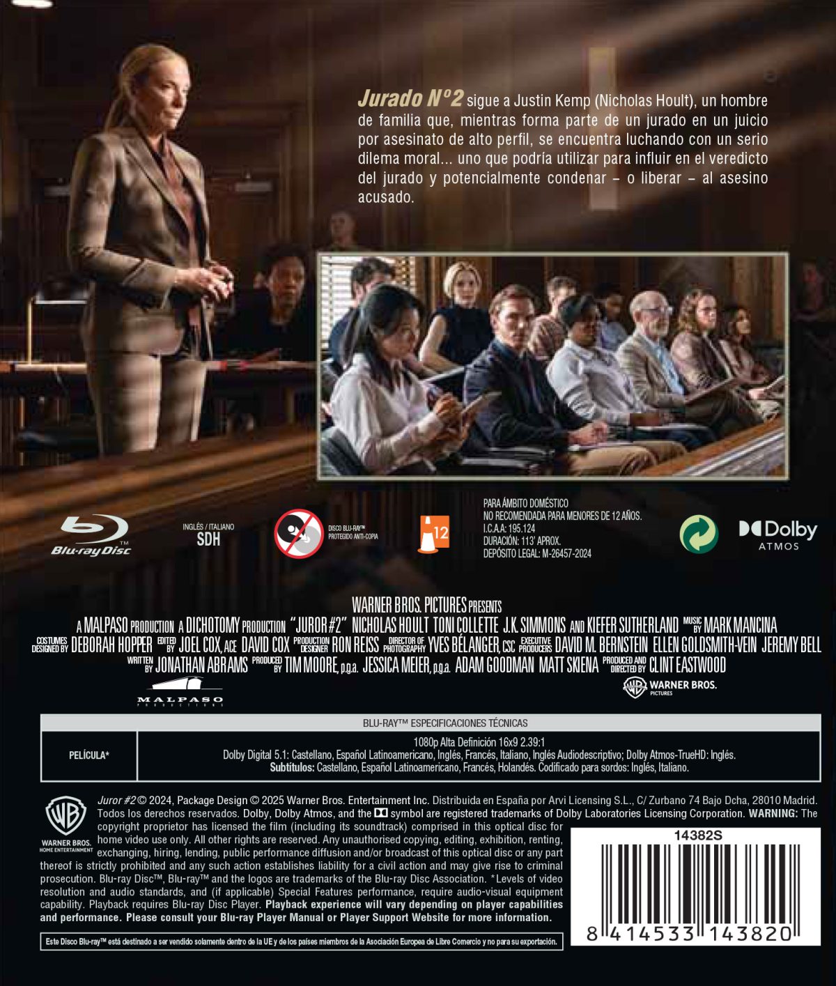 Jurado Nº 2 (Blu-ray)