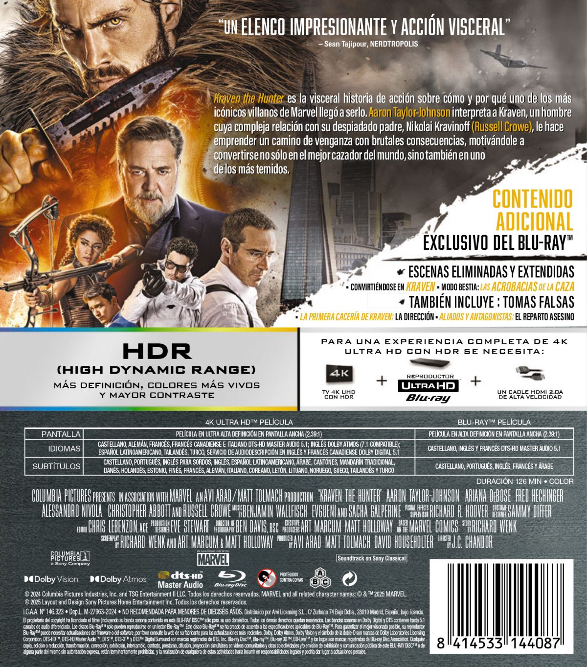 Kraven the Hunter (4K UHD + Blu-ray)