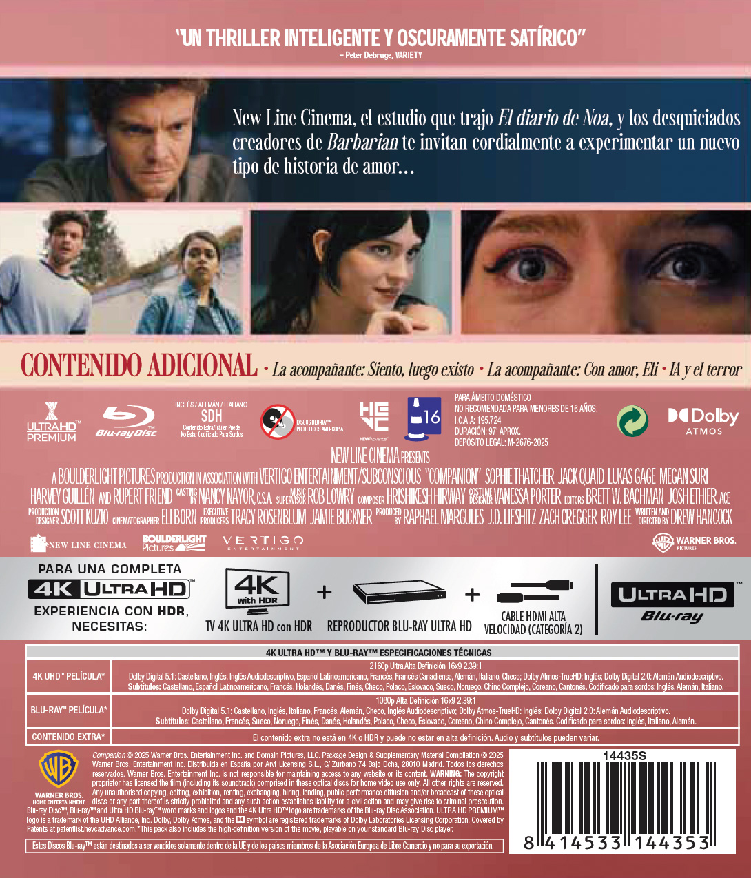 La acompañante (4K UHD + Blu-ray)