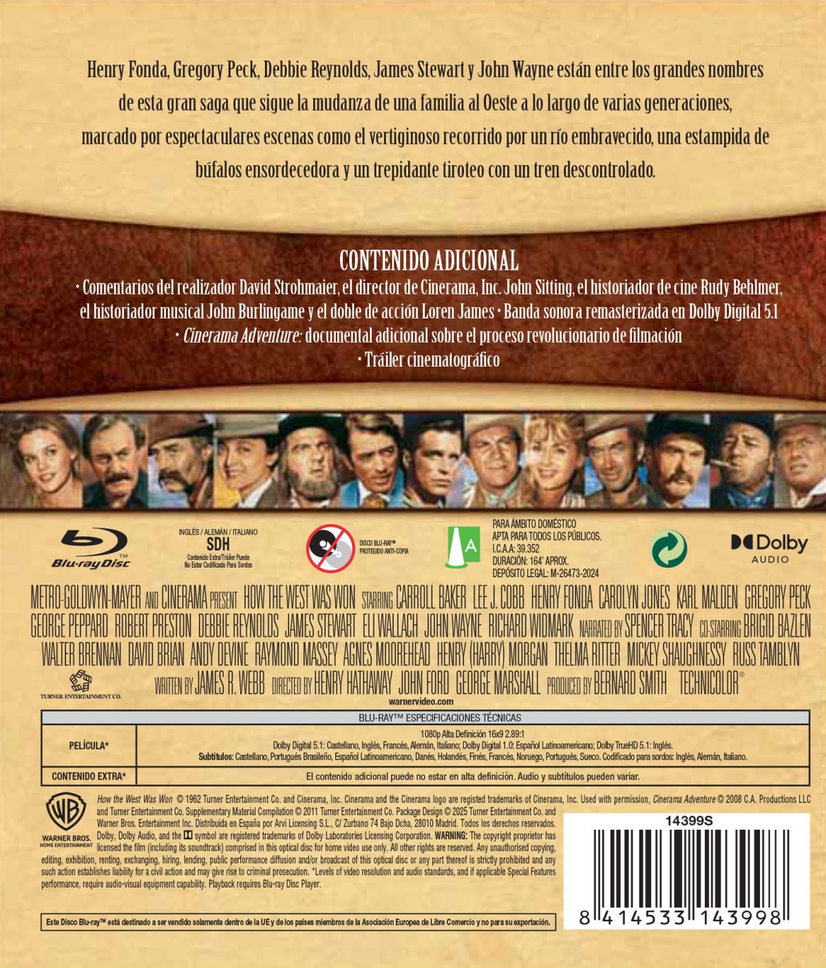 La conquista del oeste (Blu-ray)