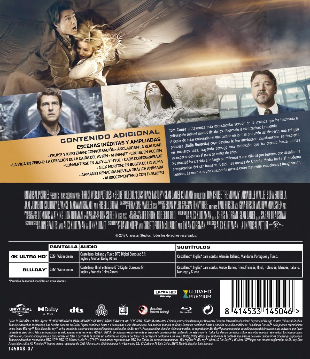 La momia (2017) (4K UHD + Blu-ray)