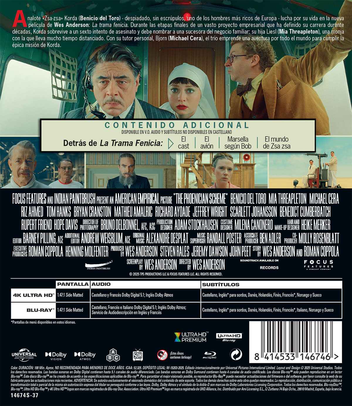 La trama fenicia (4K UHD + Blu-ray)