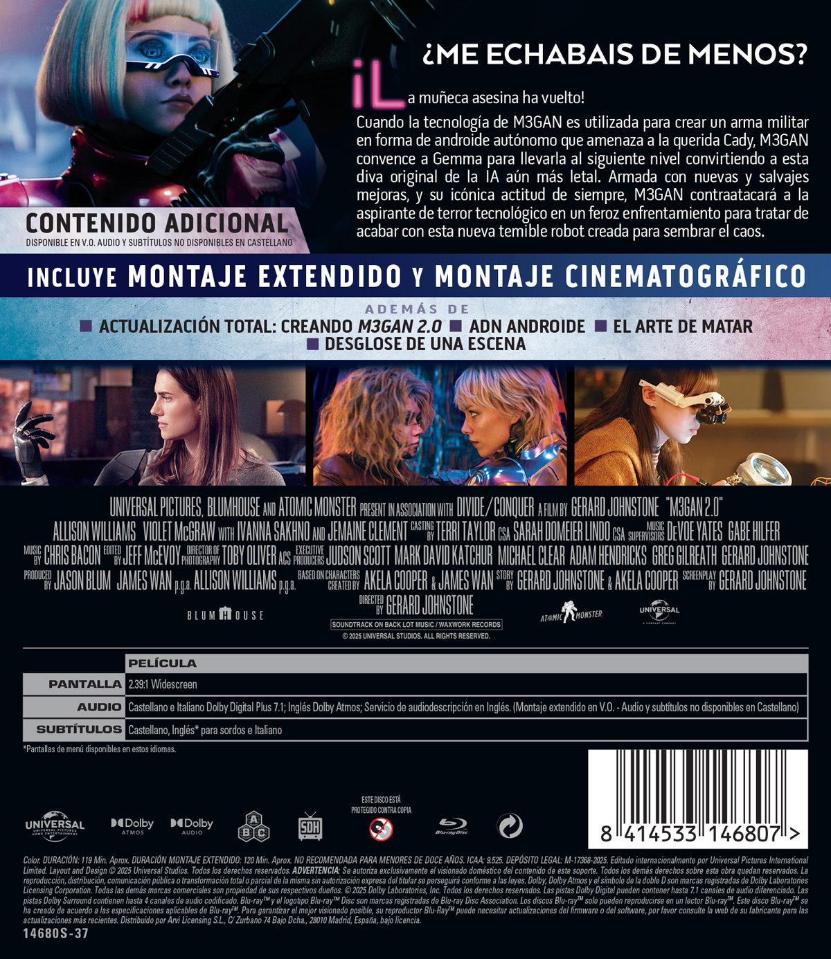 M3GAN 2.0 (Blu-ray)