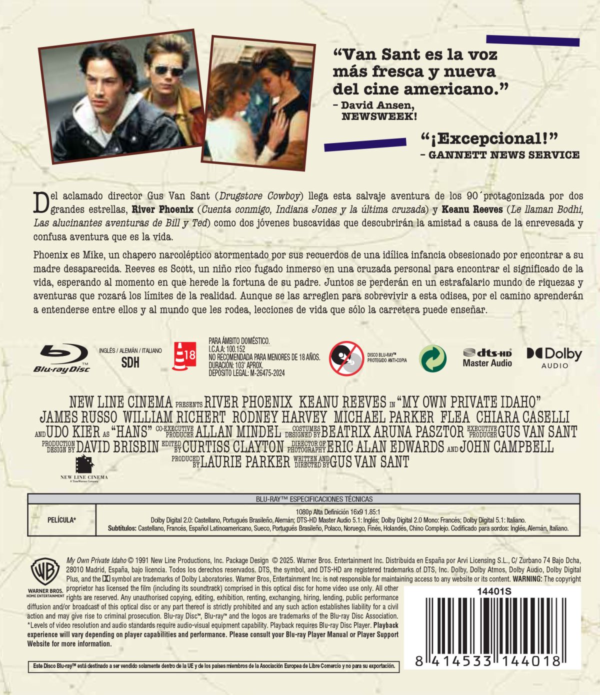 Mi Idaho privado (Blu-ray)