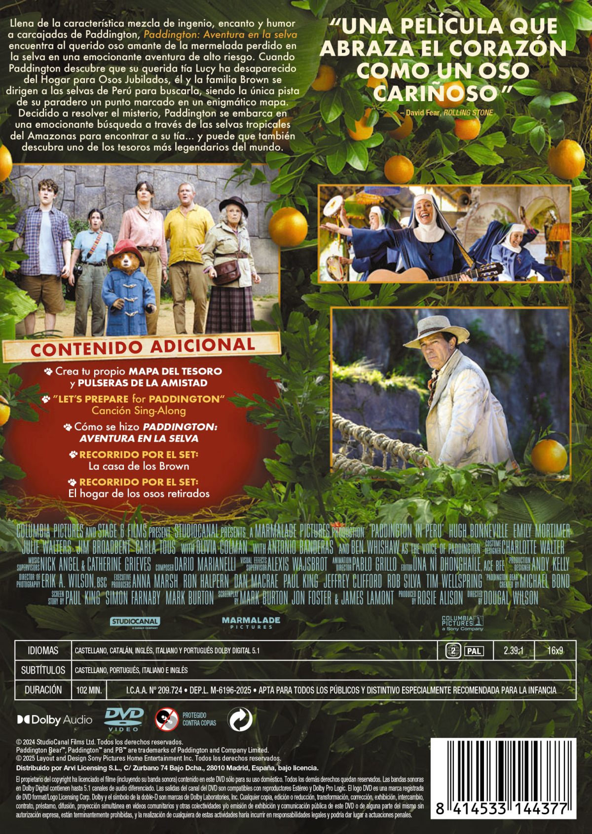 Paddington 3: Aventura en la selva (DVD)