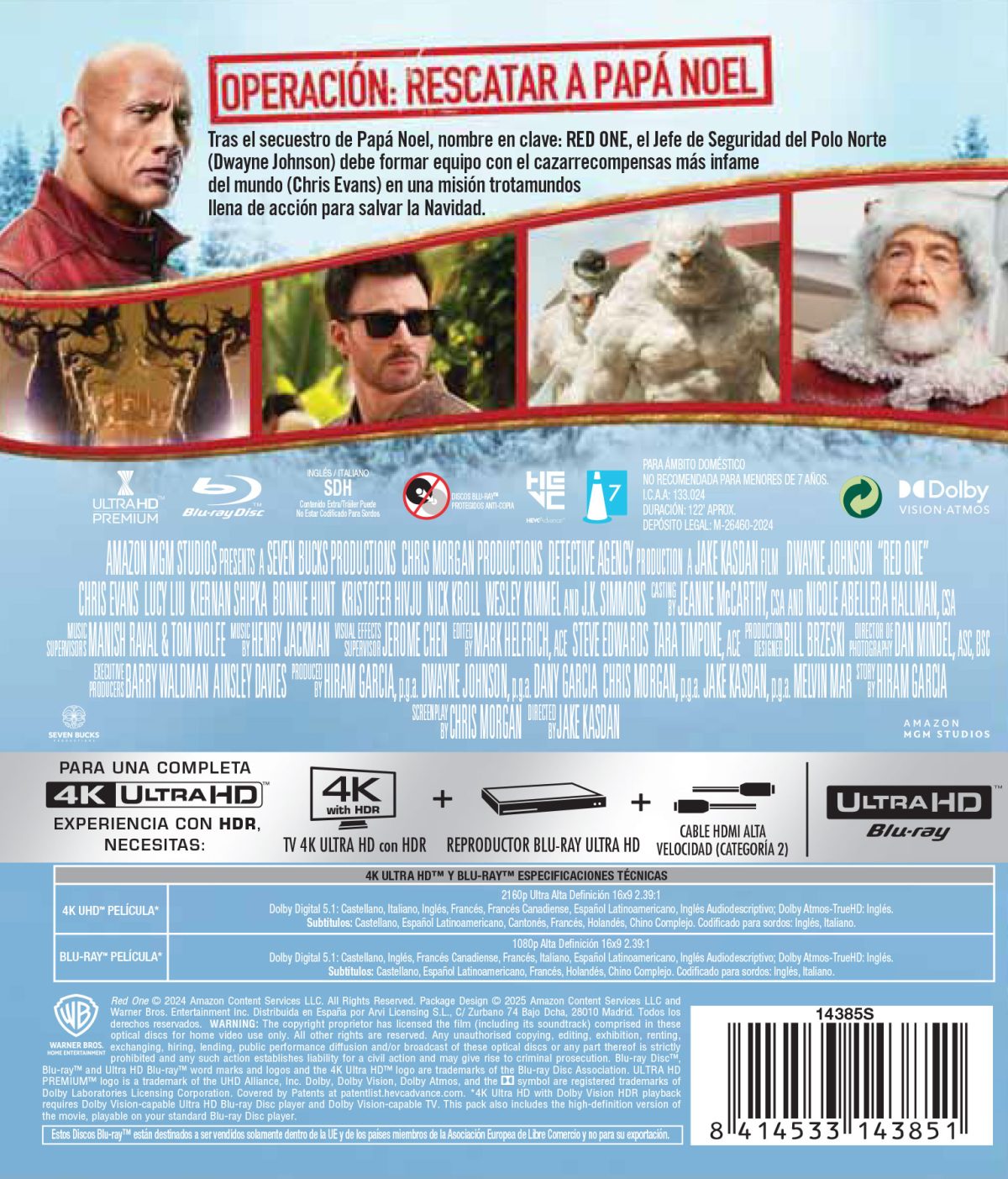 Red One (4K UHD + Blu-ray)