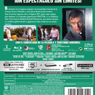 Sólo se vive dos veces (4K UHD + Blu-ray)